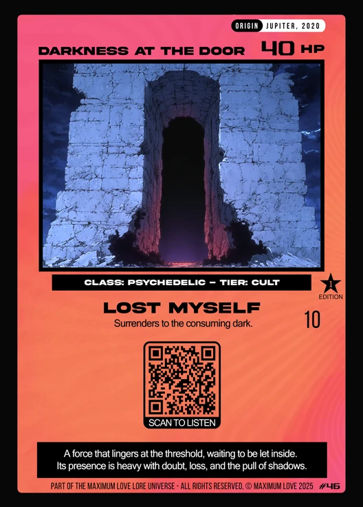 Darkness at the Door trading card